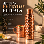 Honeycomb Bottle + Copper Cup