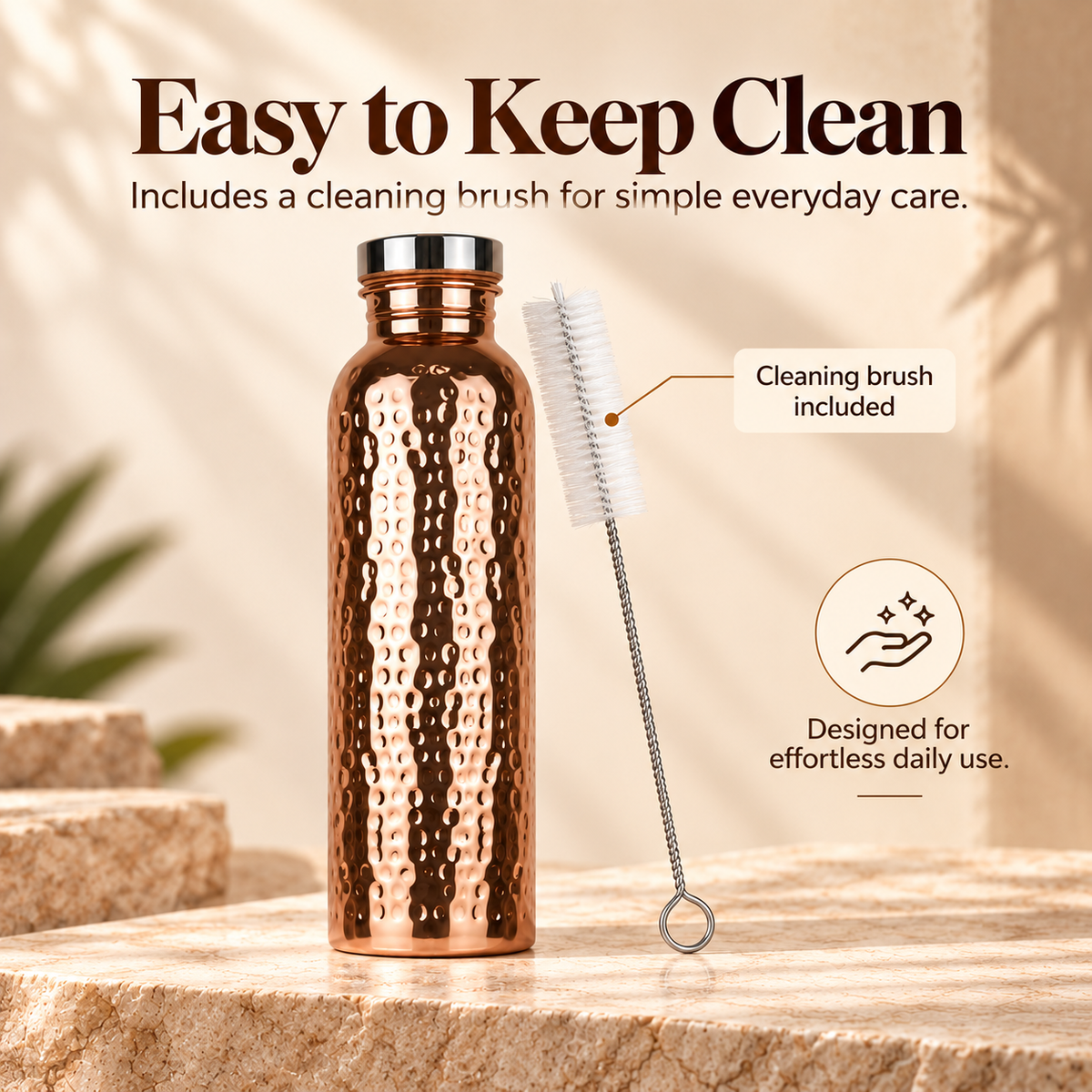 Hammered Copper Thermal Bottle